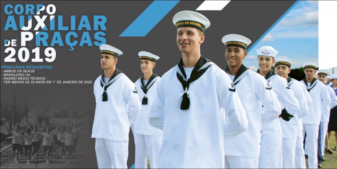 Marinha do Brasil abre 90 vagas para nível médio técnico