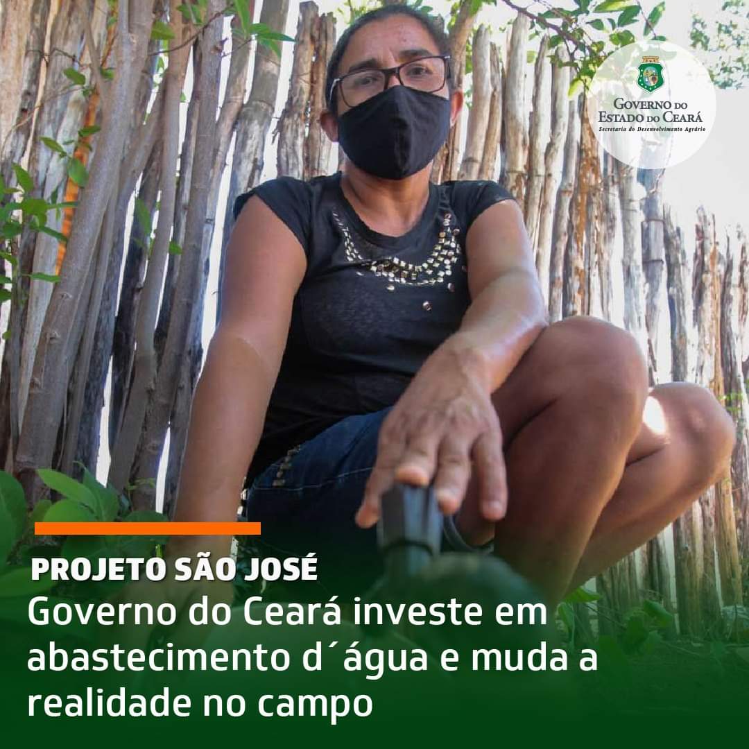 Governo do Ceará investe em abastecimento d água e muda a realidade no campo de municípios cearenses, incluindo Jaguaruana.