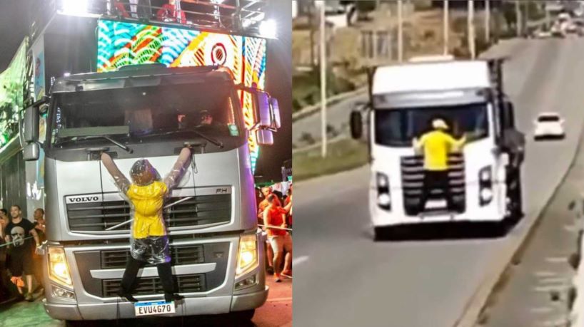 Daniela Mercury coloca boneco “patriota do caminhão” em trio elétrico durante show em Salvador
