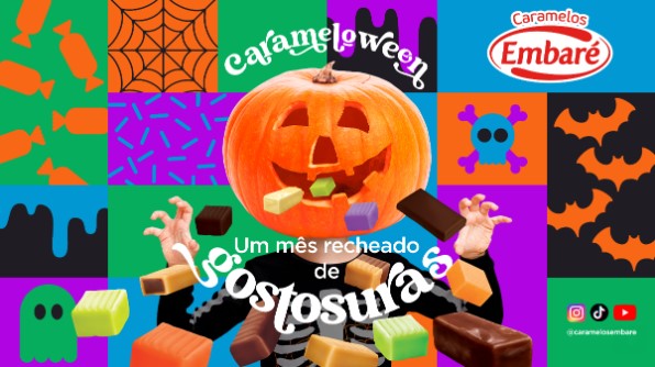 Caramelos Embaré apresenta campanha divertida para o Halloween 2023  